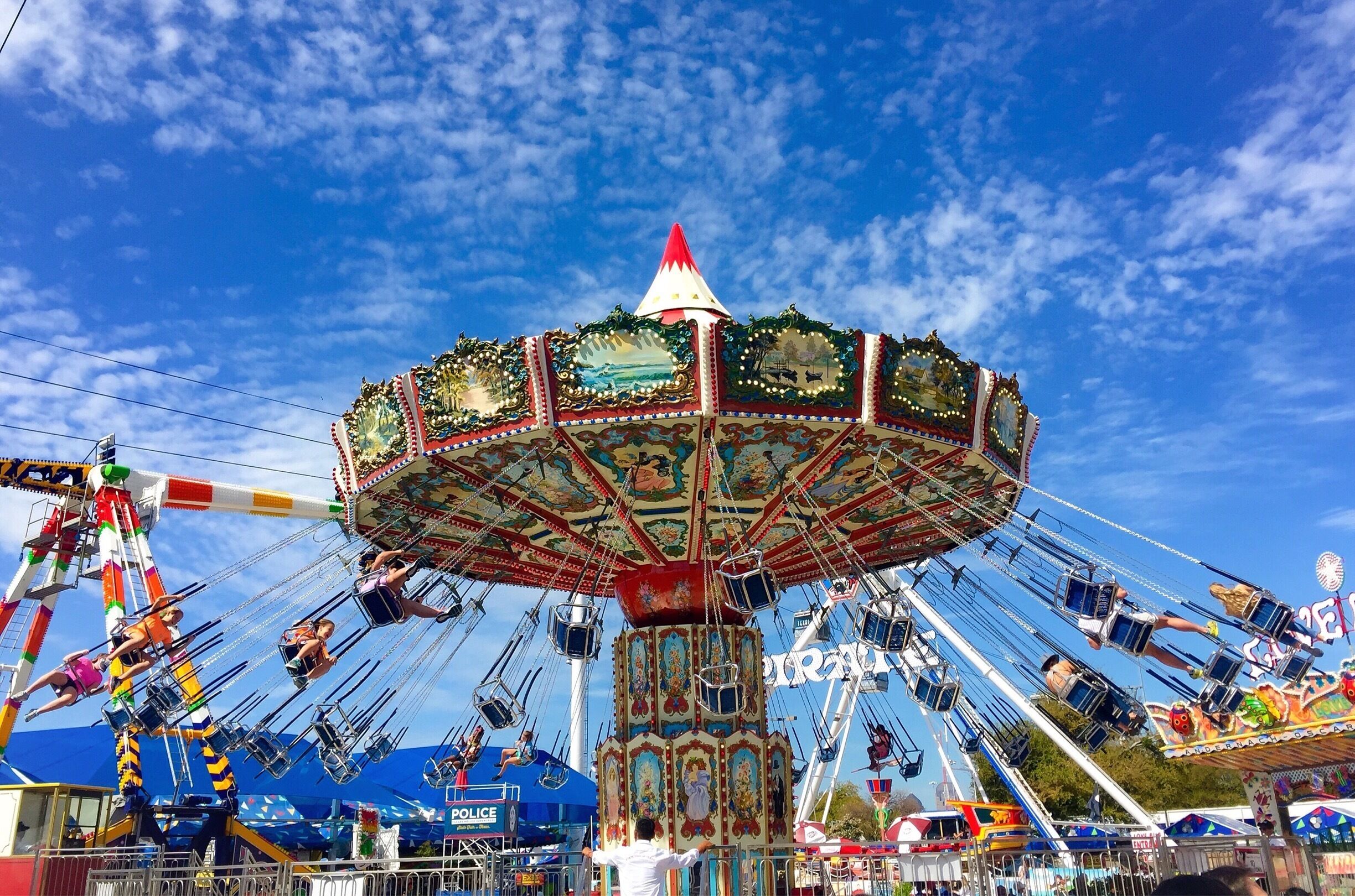 A classic fair ride, the swings. State Fair of Texas, one of the nation's best! #endlesssummer