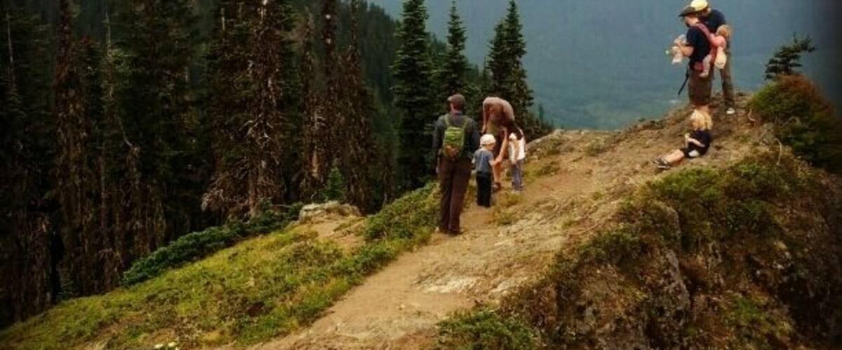 Just 1100 feet of elevation gain and you too could look like something out of The Sound of Music. But really, the views from the top of this peak are astounding, especially the one of Mt. Rainier that is just the other direction from this one.