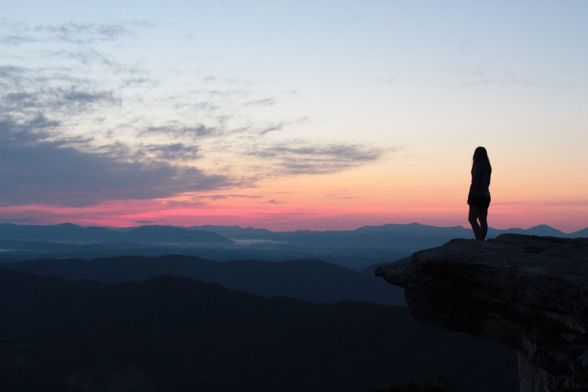 Sunrise overlooking McAfee Knob... If you haven't added this to your bucket list it's time you do. 