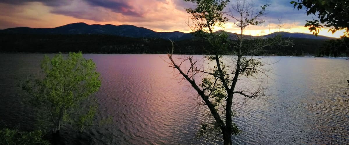 Sunset with the storms rolling in