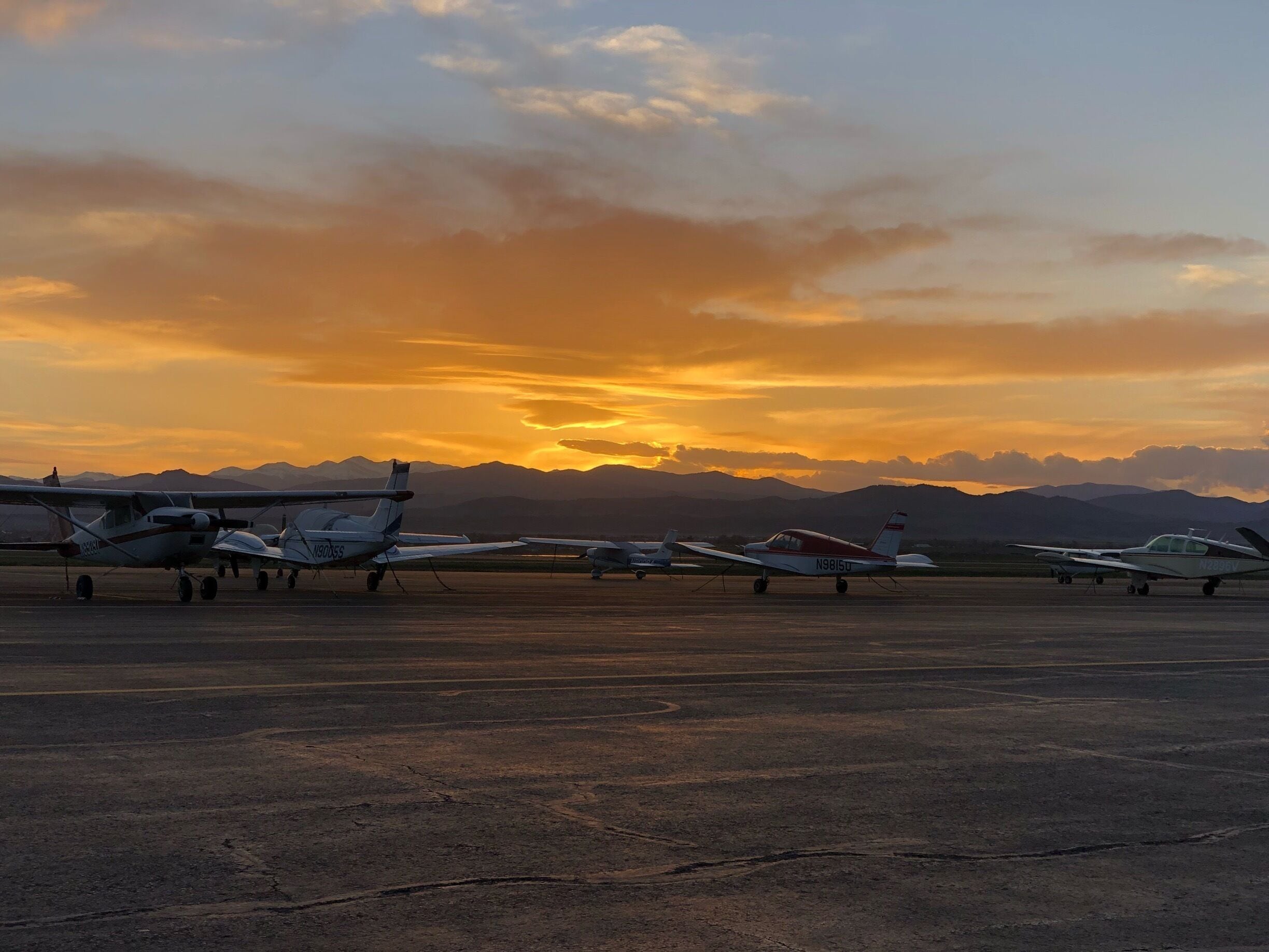 A quiet night and a beautiful backdrop