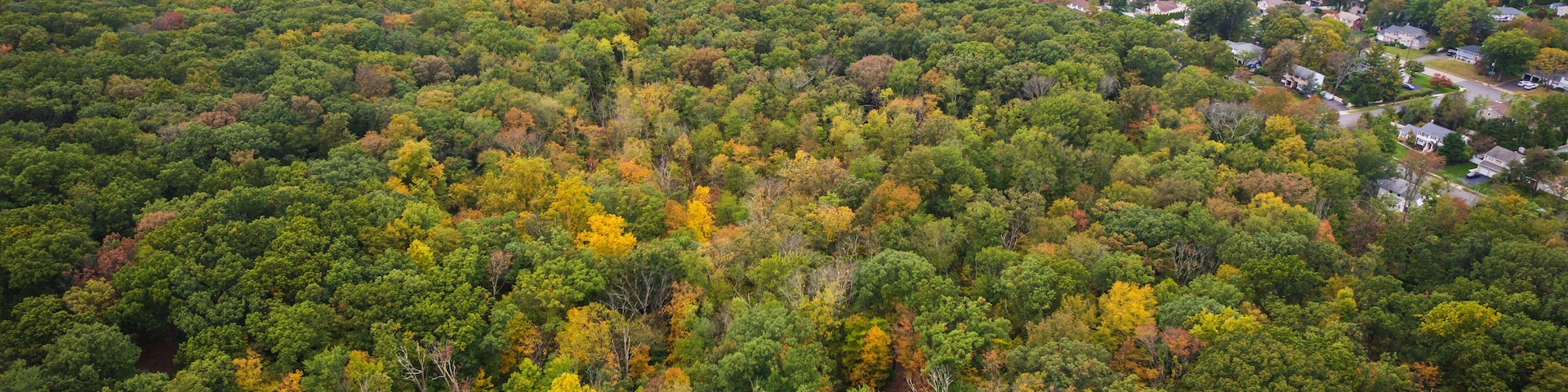 Aerial Drone of Golf Course in totowa New Jersey