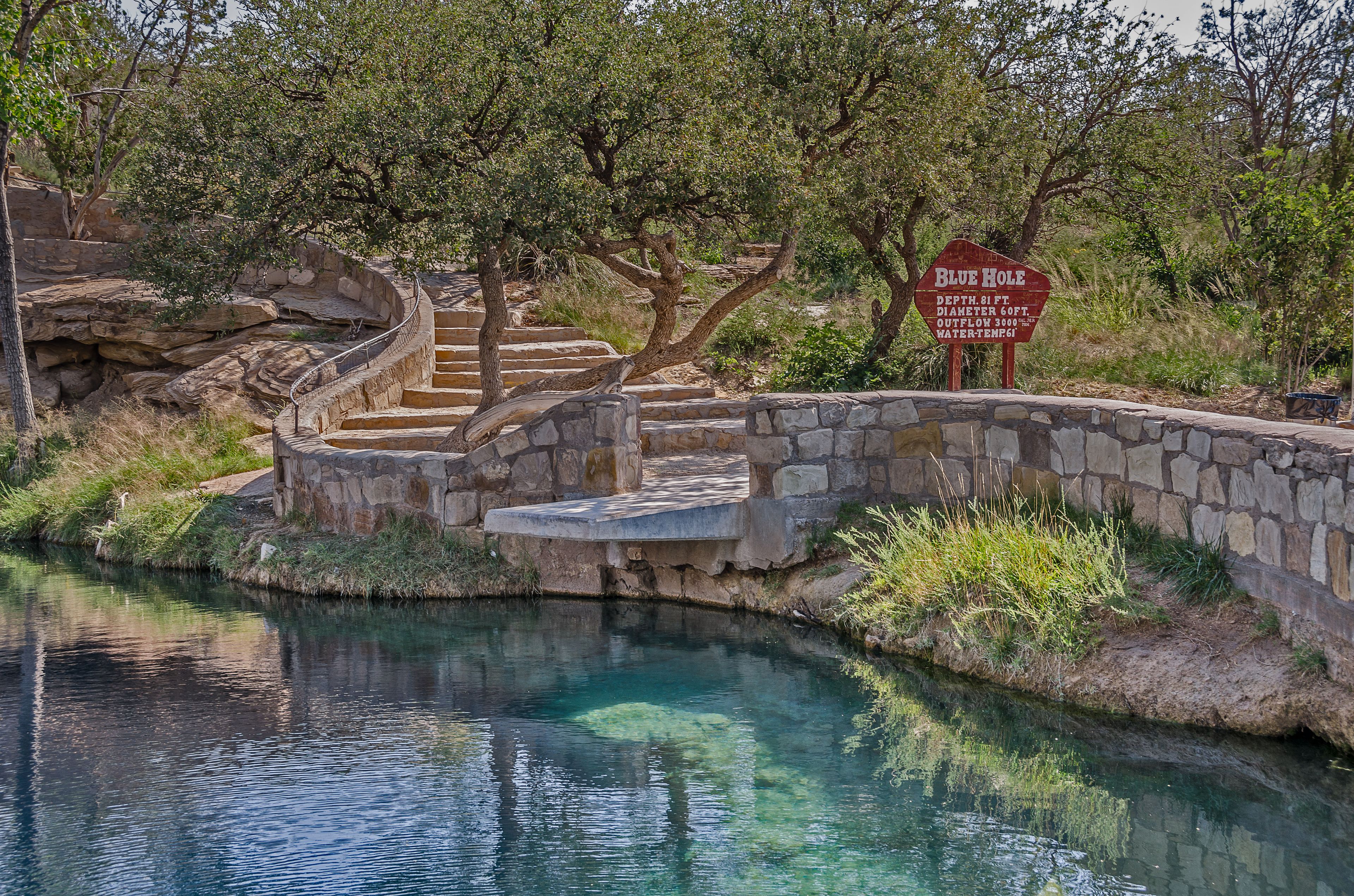 Steps Leading to the Blue Hole near Route 66