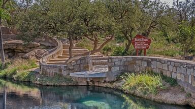 Steps Leading to the Blue Hole near Route 66
