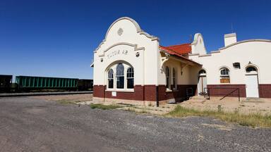 Tucumcari, New Mexico, United States. Train Station Near Main Street.