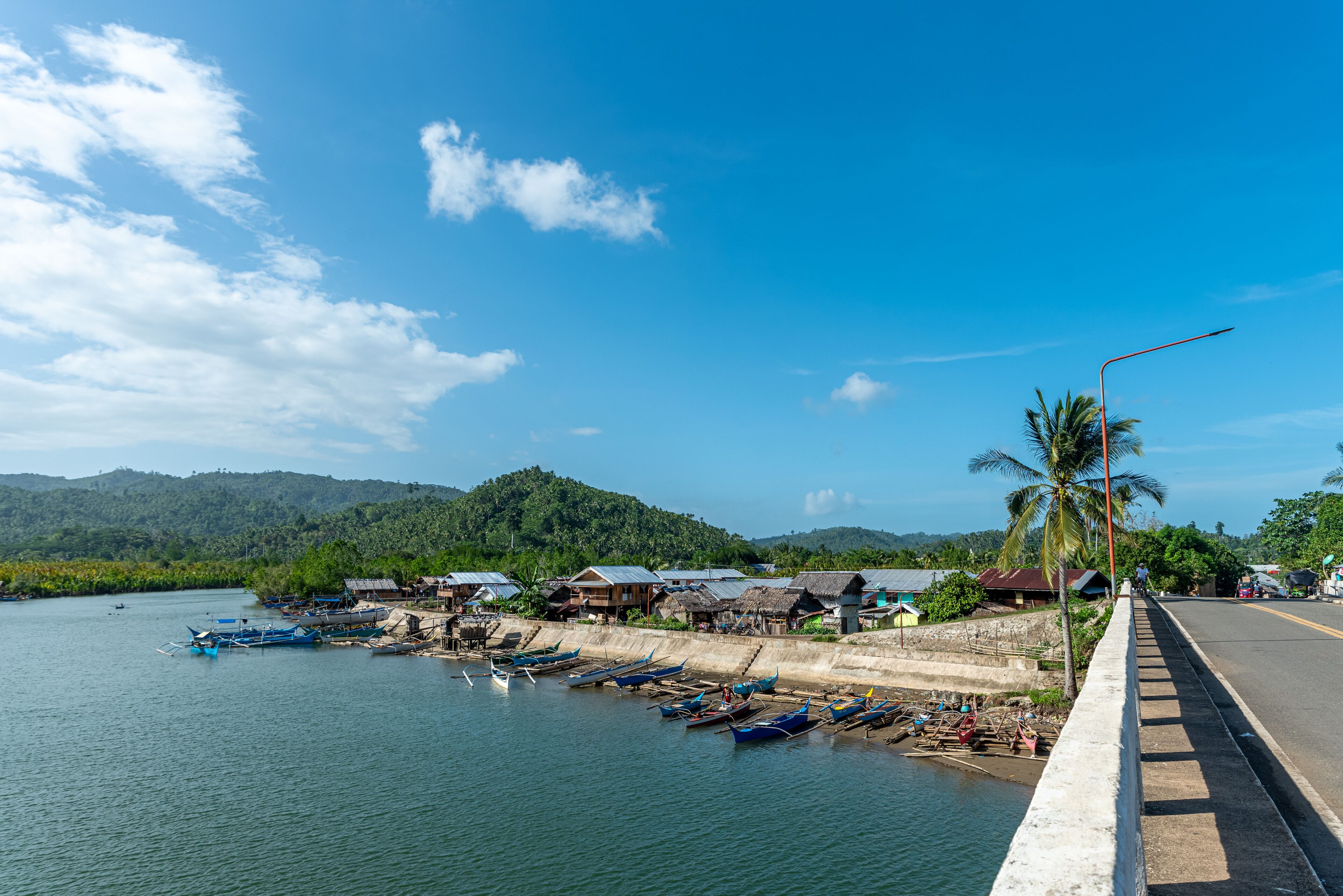 View and landscape of Mindanao Region, The Philippines, Lanuza area and Cortez.