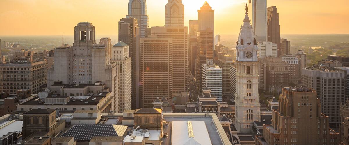 Skyline of downtown Philadelphia