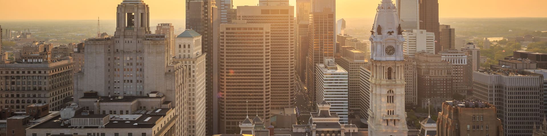 Skyline of downtown Philadelphia