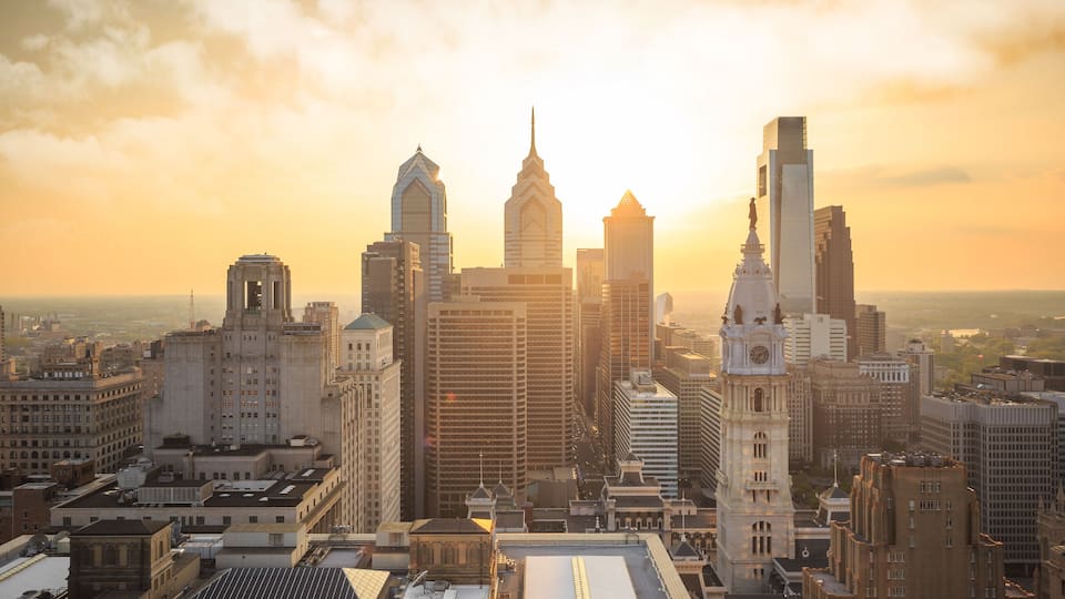 Skyline of downtown Philadelphia