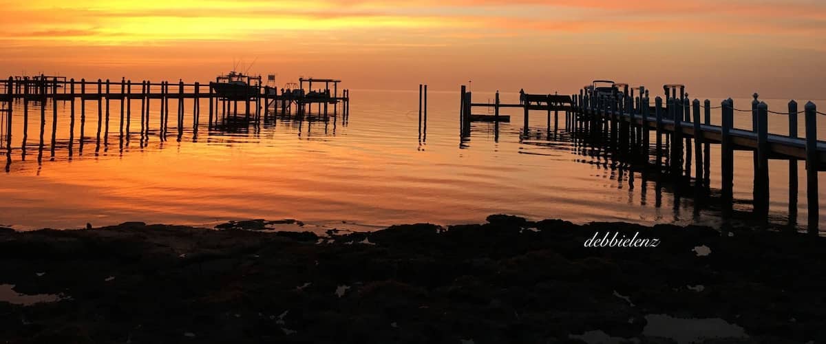 On a perfect calm morning at that moment before sunrise in the Keys