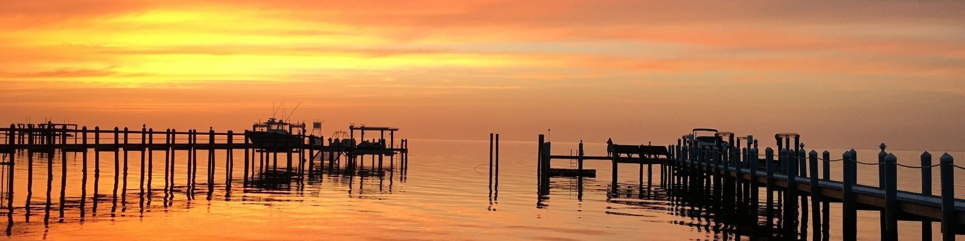 On a perfect calm morning at that moment before sunrise in the Keys