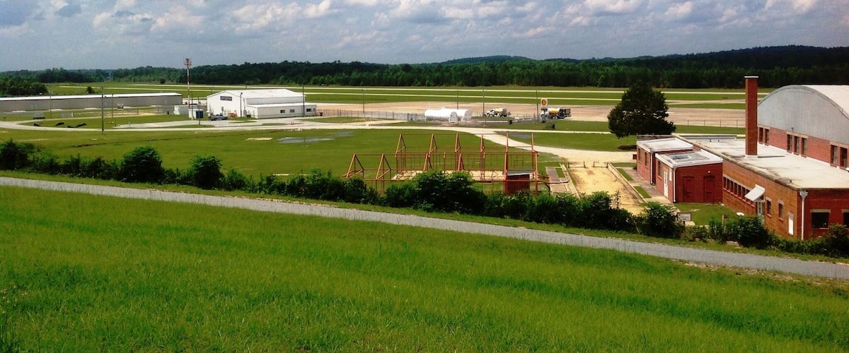 The Tuskegee Airmen is the popular name of a group of African-American military pilots (fighter and bomber) who fought in World War II. Officially, they formed the 332nd Fighter Group and the 477th Bombardment Group of the United States Army Air Forces. I'm not sure if they give tours of this place or not. Nothing was open the day I was here.