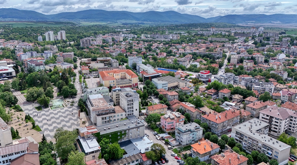 Targovishte Bulgaria drone aerial panorama