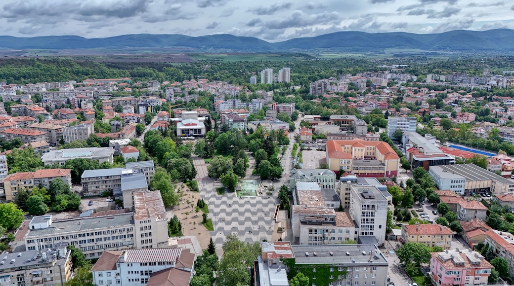 Targovishte Bulgaria drone aerial panorama