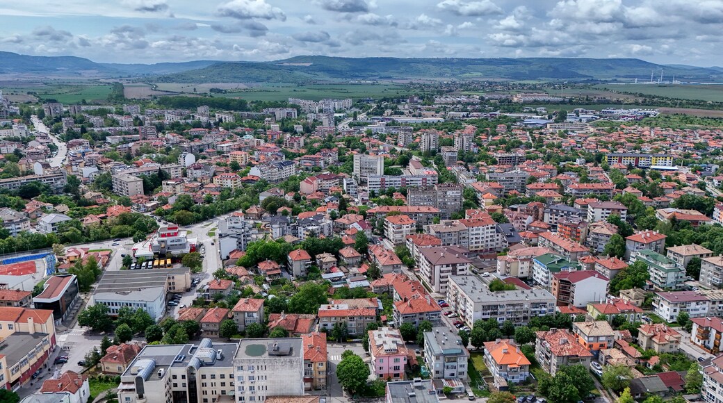Targovishte Bulgaria drone aerial panorama