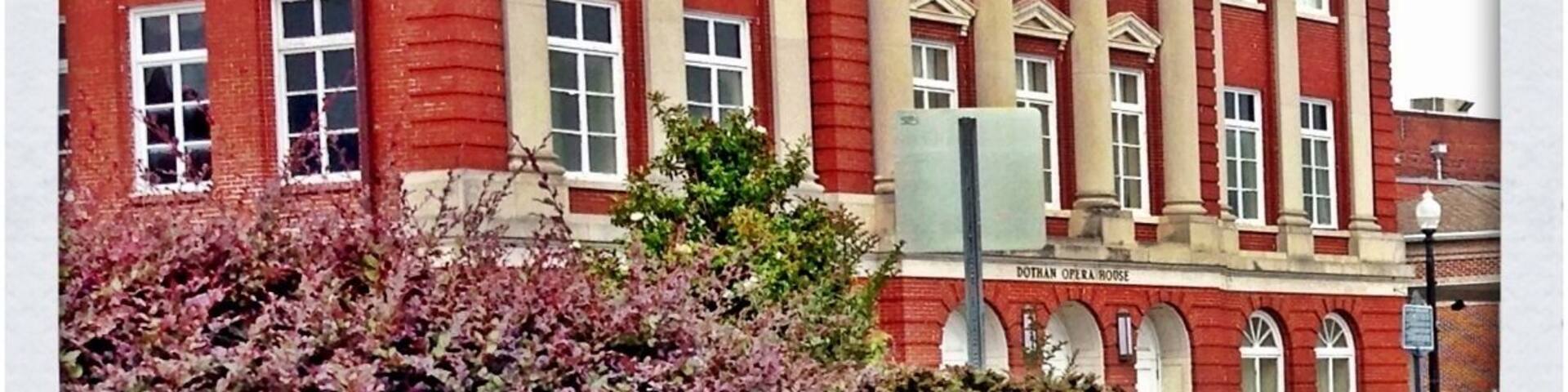 The Dothan opera house, historic building in downtown Dothan.