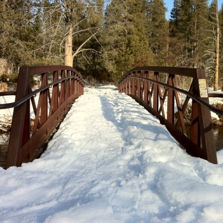 A little bridge nearby.