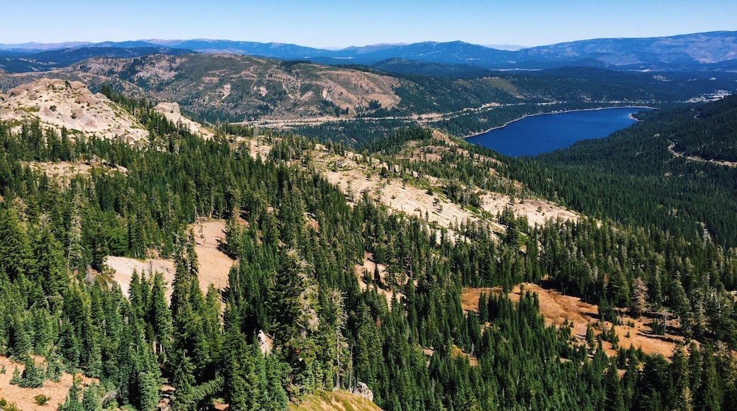 Hiking in the Tahoe National Forest (Mt Judah Loop Trail).
More on www.ajauntwithjoy.com
