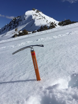 A wonderful hike up Donner Peak from the Snow Shed parking lot. Snow shoe the ridge line route or hike up with North face with technical gear (crampons, ropes, and protection). Outstanding views from the top.