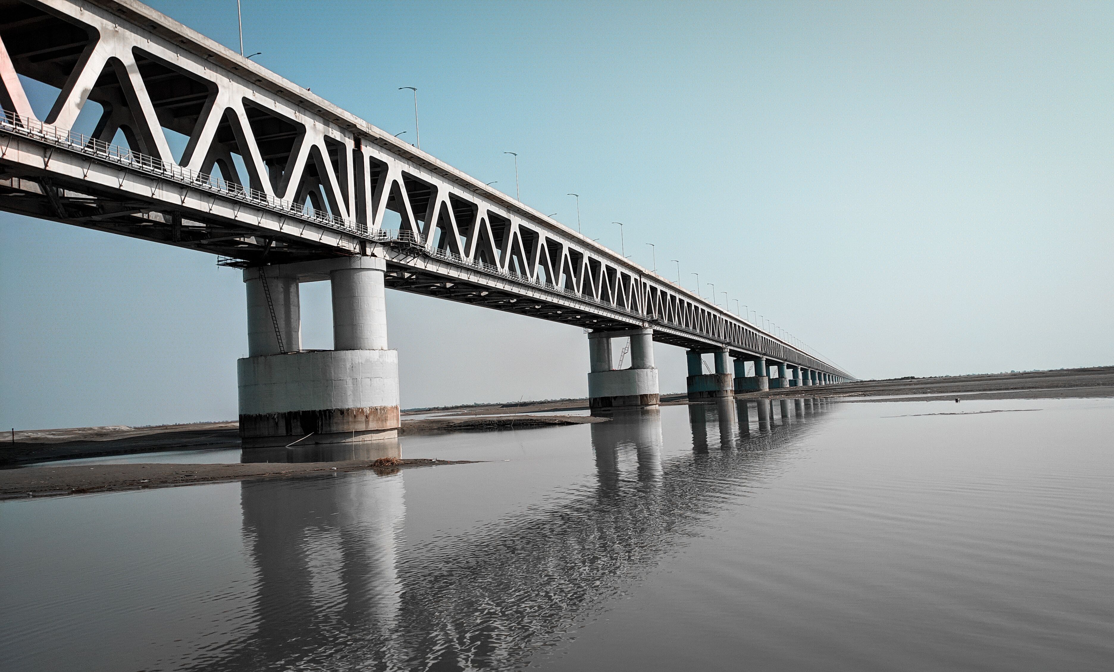 Bogibeel bridge - the longest double decker bridge in india.