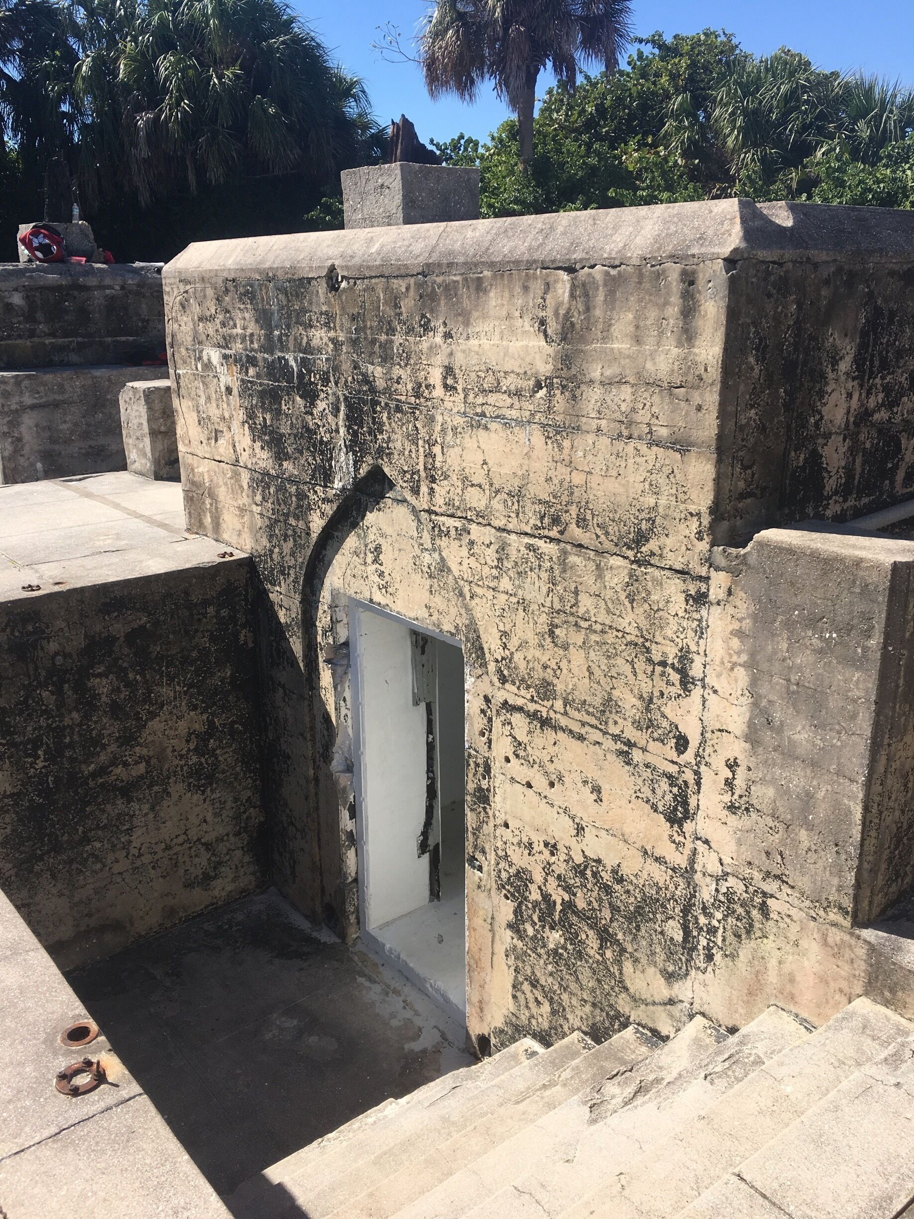 One of the batteries on Egmont Key