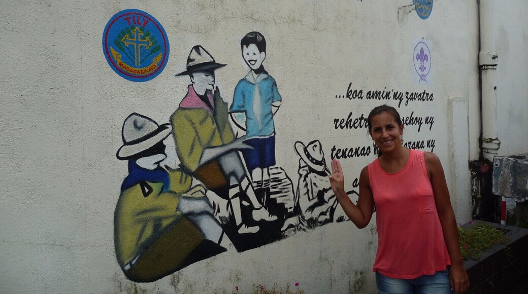 #Scouts #WOSM #Madagasgar
I made me really happy to find out this Scout painting in Madagascar