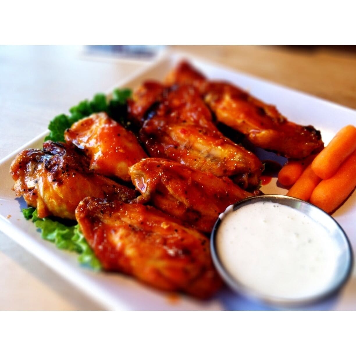 Habanero chili grilled wings