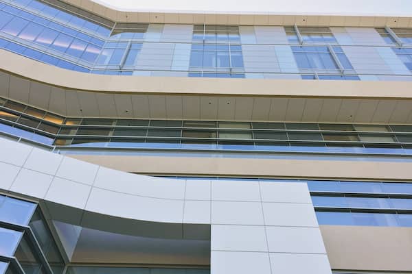 Beautiful reflections, layers of metal, interwoven shapes & joints. Look up next time you're in the area and try to appreciate the #details of glass, metal and the shapes they create.
Tip: at just the right moment on a perfect California sunset the glass on the parking structure side reflects gorgeous pinks, oranges, blues - all the amazing colors we love at sunset.