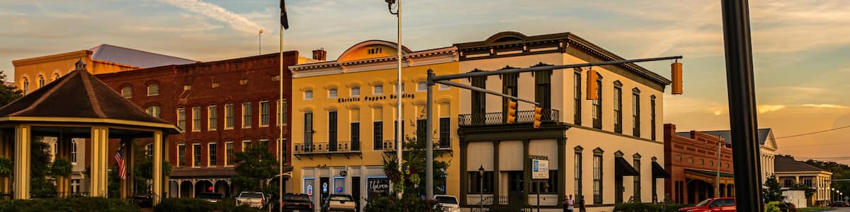 Historic Eufaula cityscape