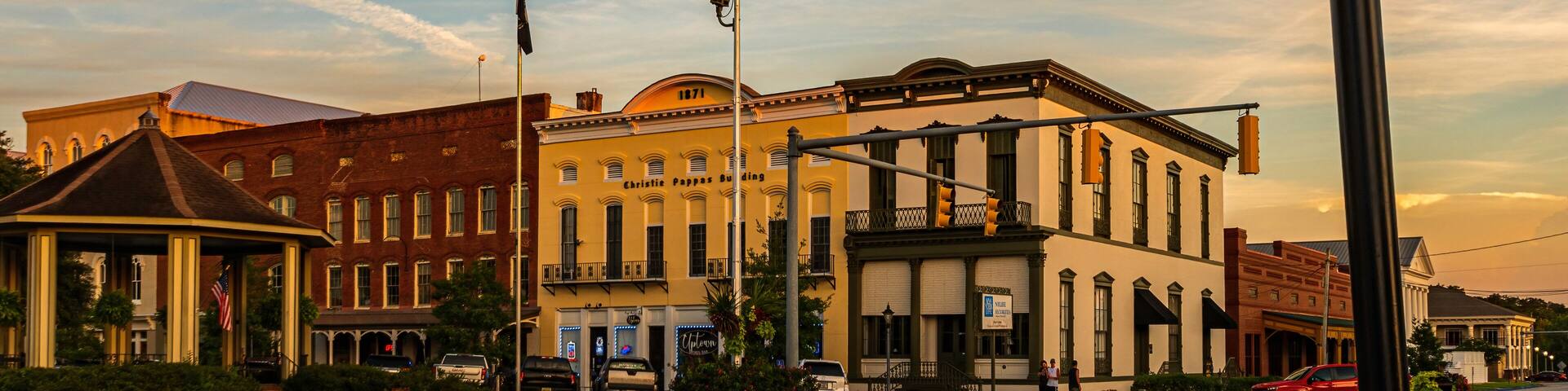 Historic Eufaula cityscape