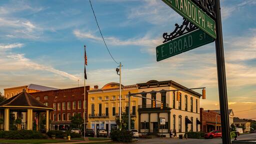 Historic Eufaula cityscape