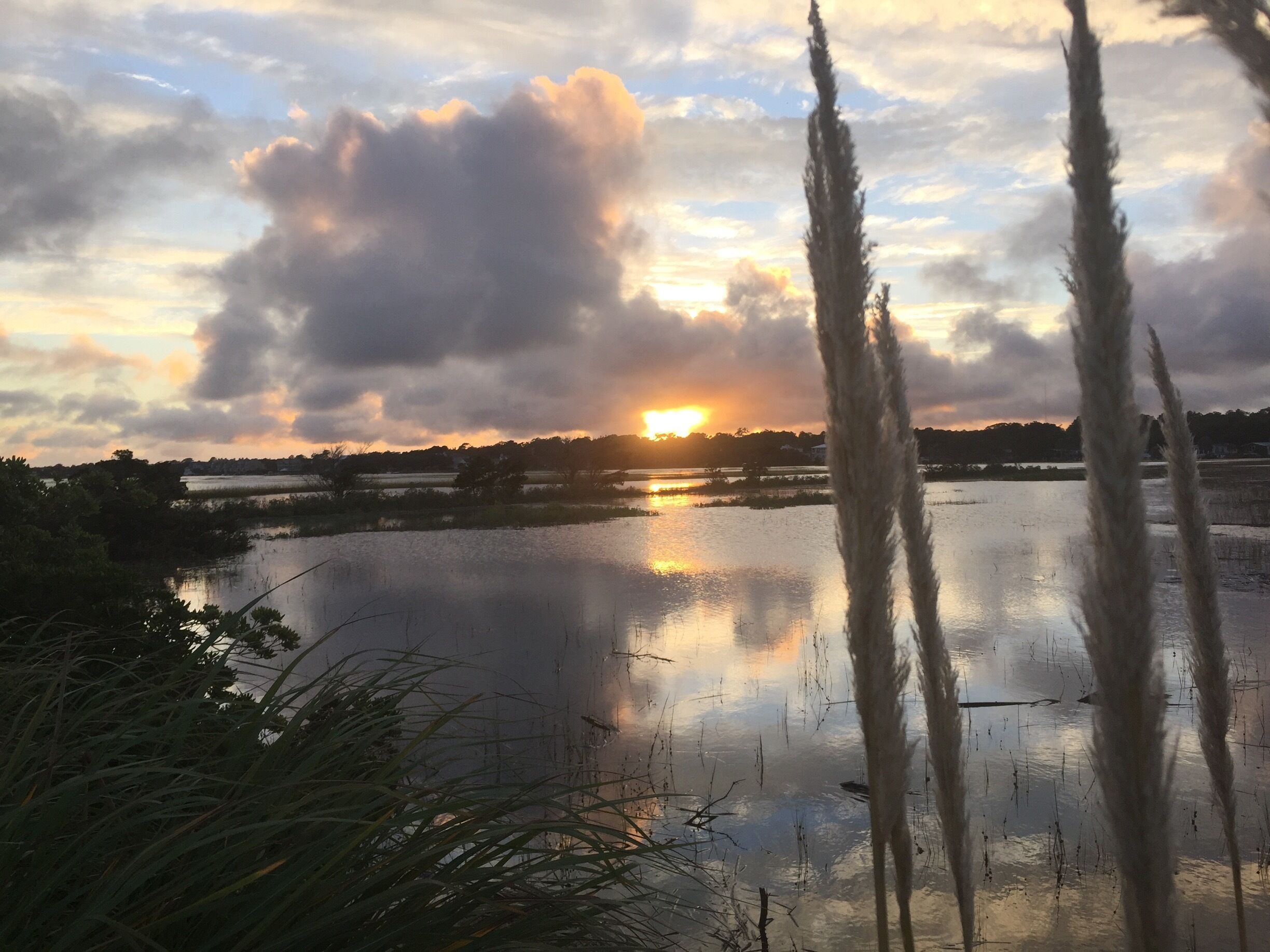 Sunset on the inlet.