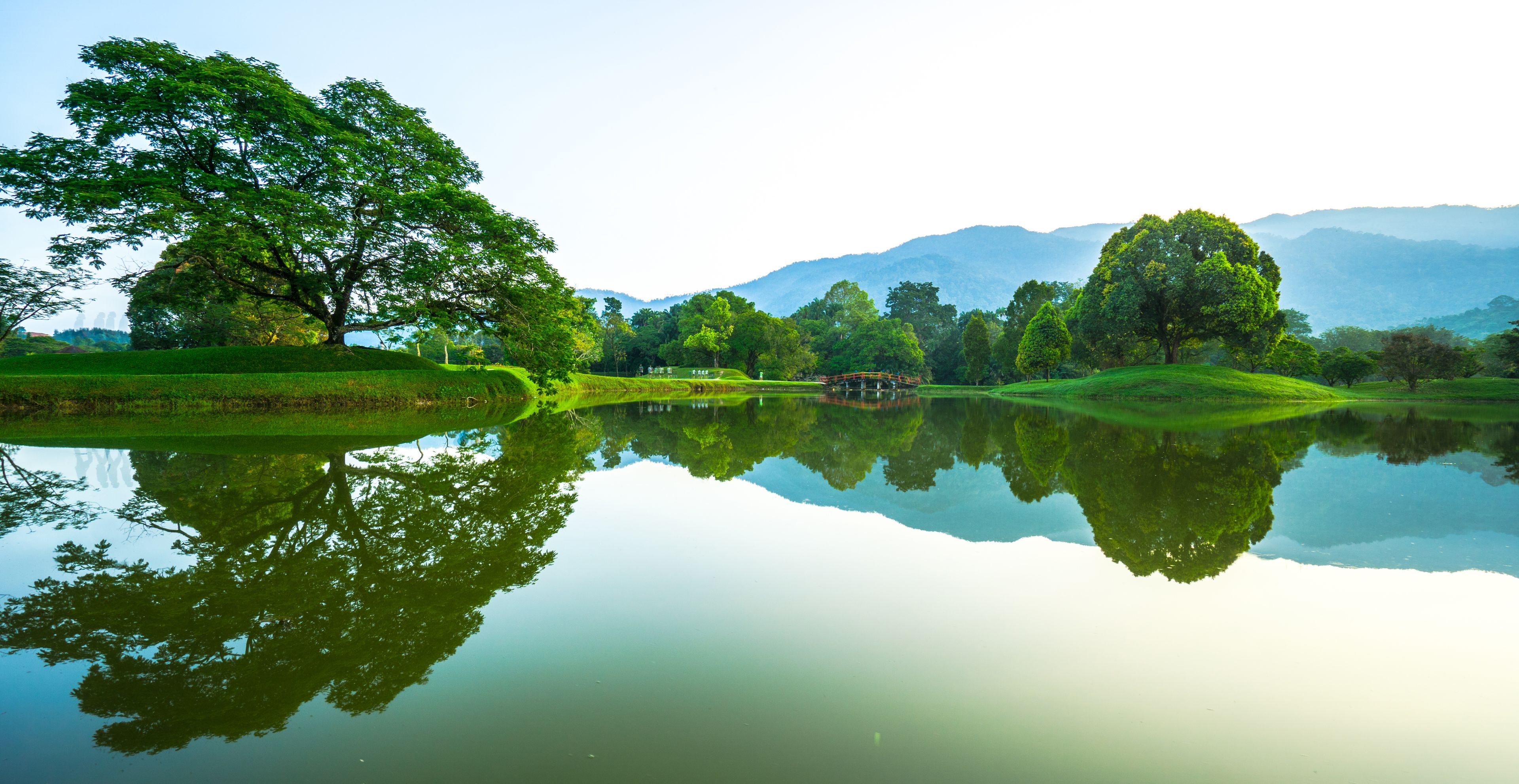 Reflections at Tasik Taiping Lake, Perak, Malaysia