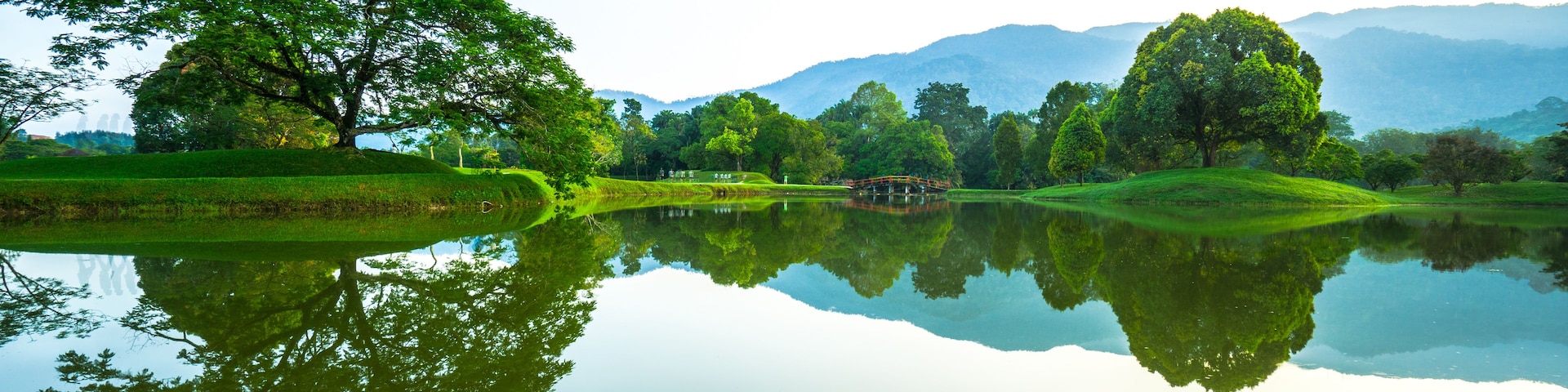Reflections at Tasik Taiping Lake, Perak, Malaysia