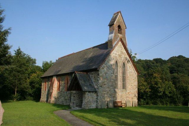 St Mary's Bettws Well kept church just up the road from Franks Bridge.