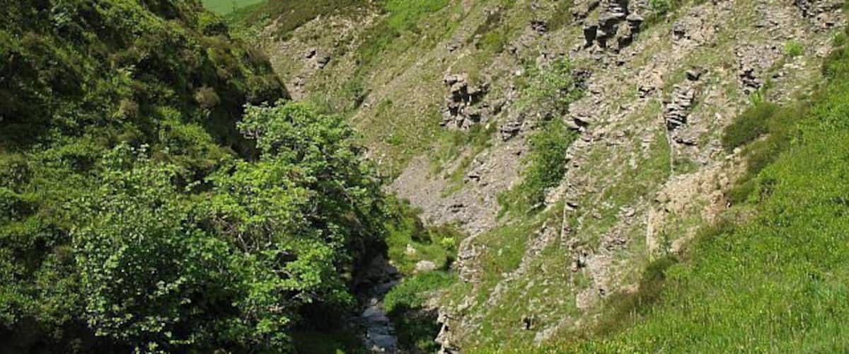 Mithil Brook The Mithil Brook runs through a steep gorge as it leaves the high ground of the Radnor Forest.