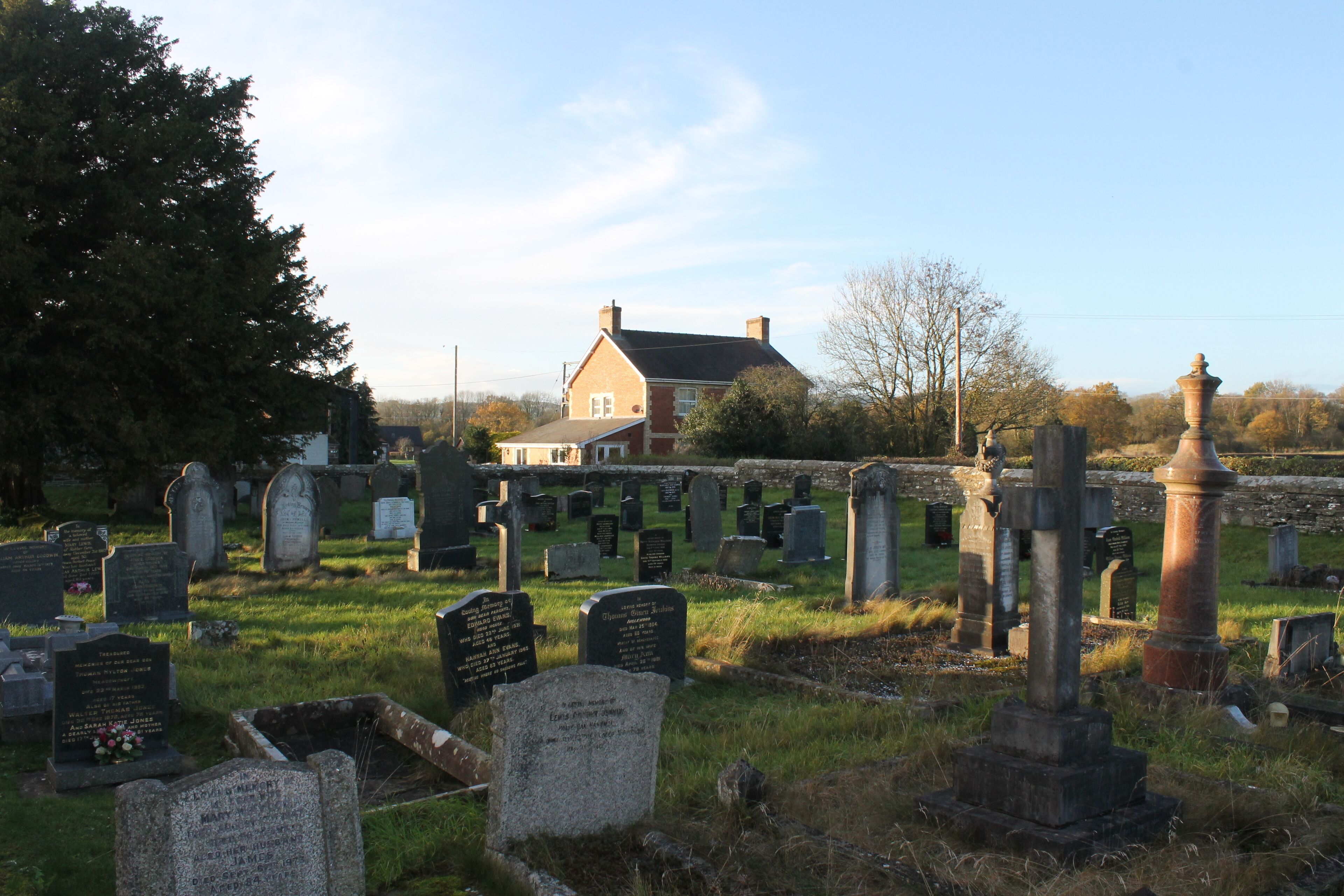 Nat Grid No: SO0869864302. Church of St Padarn , Llanbadarn Fawr, between Builth Wells and Newtown, Mid Wales. Erected in 1879, replacing a stone church here in the first half of the 12thC. See: https://en.wikipedia.org/wiki/Llanbadarn_Fawr,_Powys