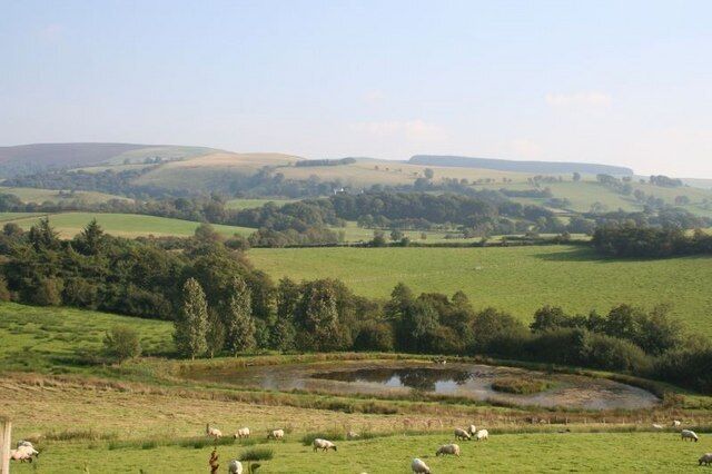 Pond by the river Pond by the river Edw, not marked on the O.S.map though.