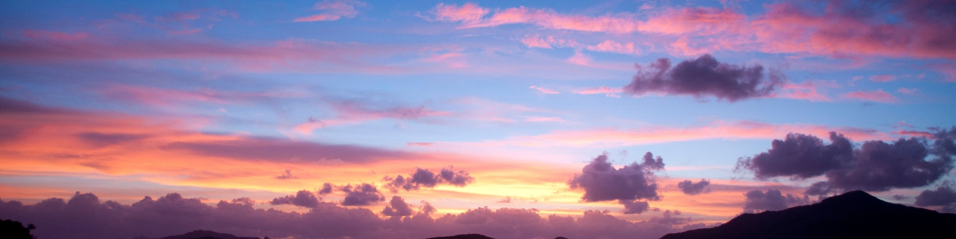 Sunset from Turtle Island, Yasawa Islands, Fiji.