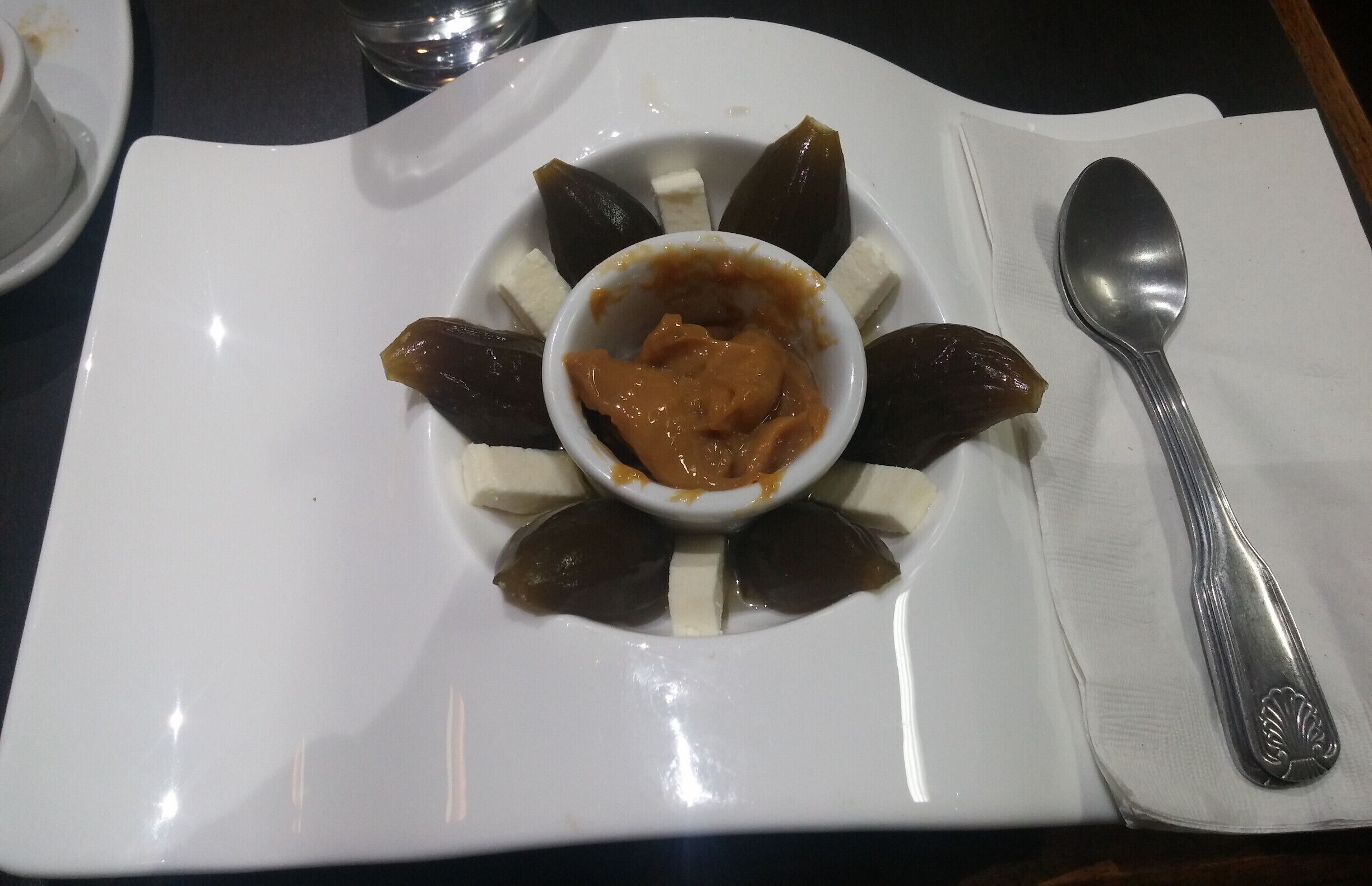 Brevas con queso y arequipe; a traditional Colombian desert consisting of figs, homemade caramel and queso fresco.

La Colombiana Restaurante serves the most authentic Colombian food in the area. The restaurant often tops the list of must eat at places in the Dayton area.