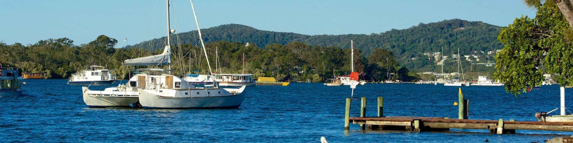 Tewantin which includes general coastal views and boating