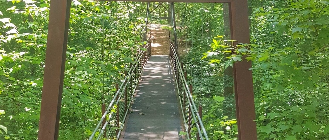 Pretty cool park...a little too short to ride but perfect for walking or jogging