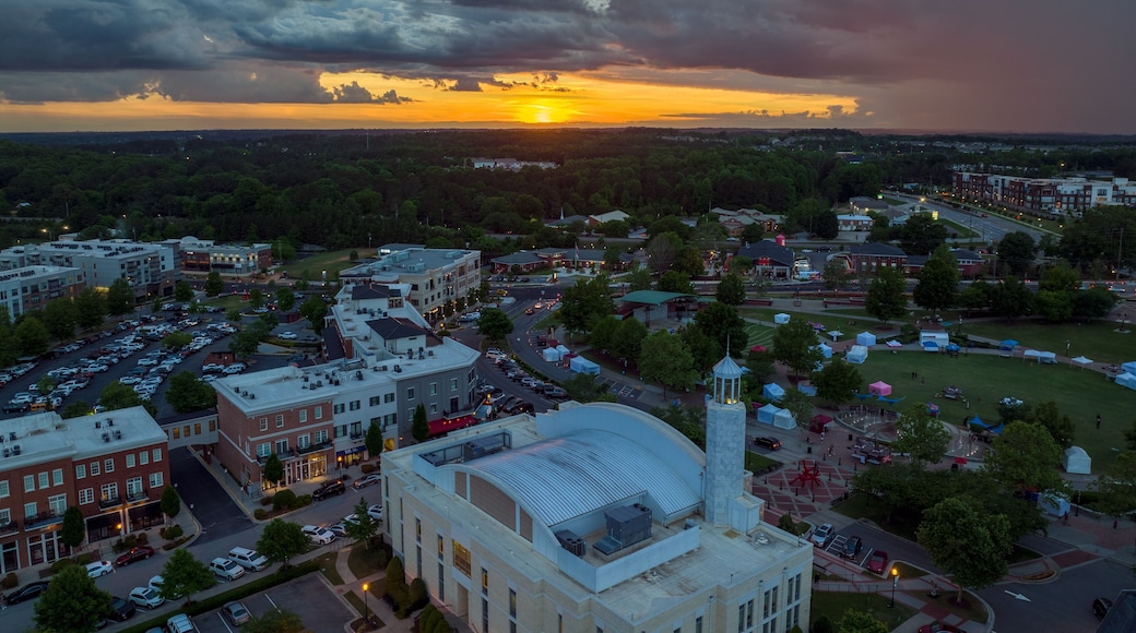 Sunset over Suwanee on a rainy night.