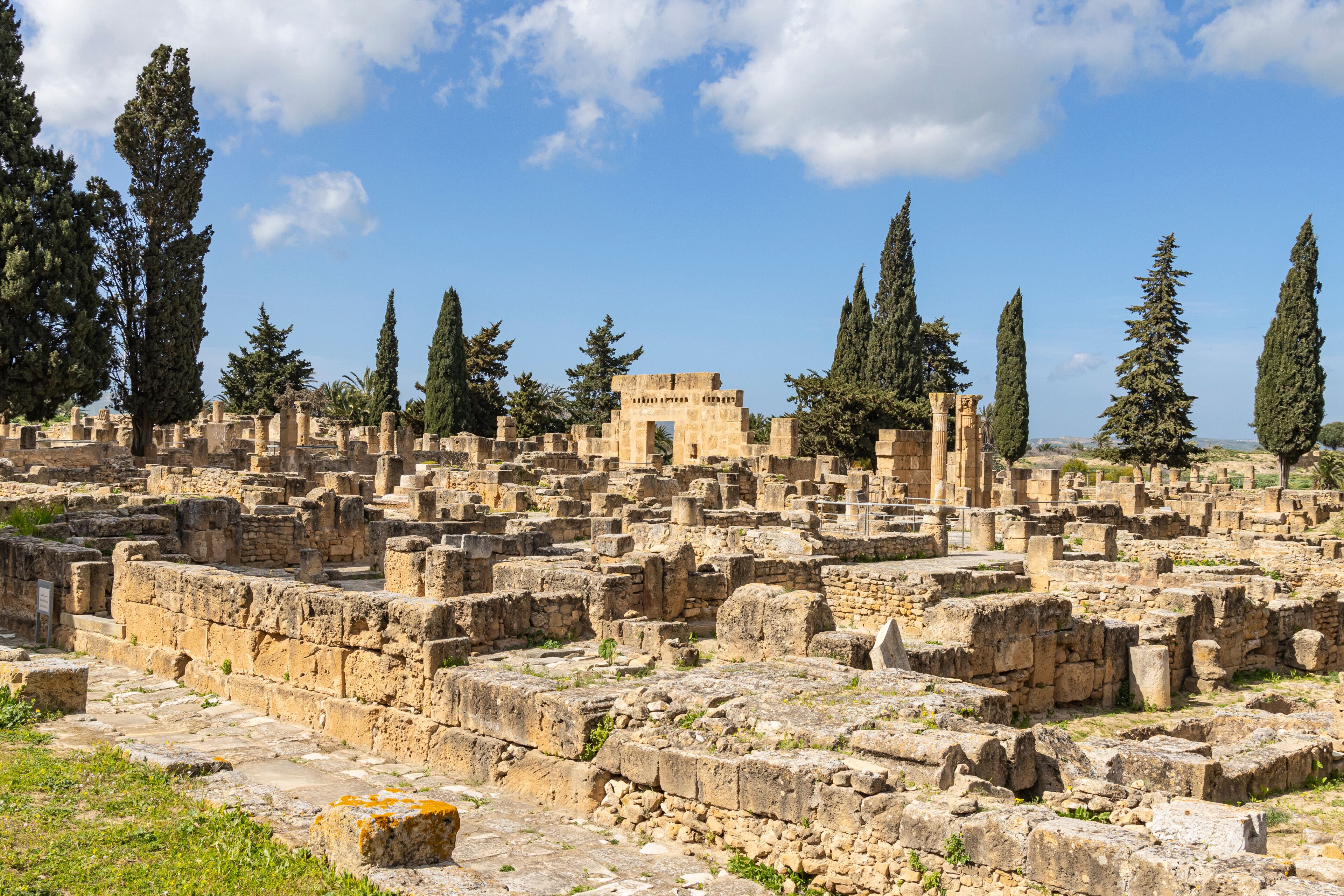 Bizerte, Tunisia. Roman ruins at the Utica Archaeological Site.