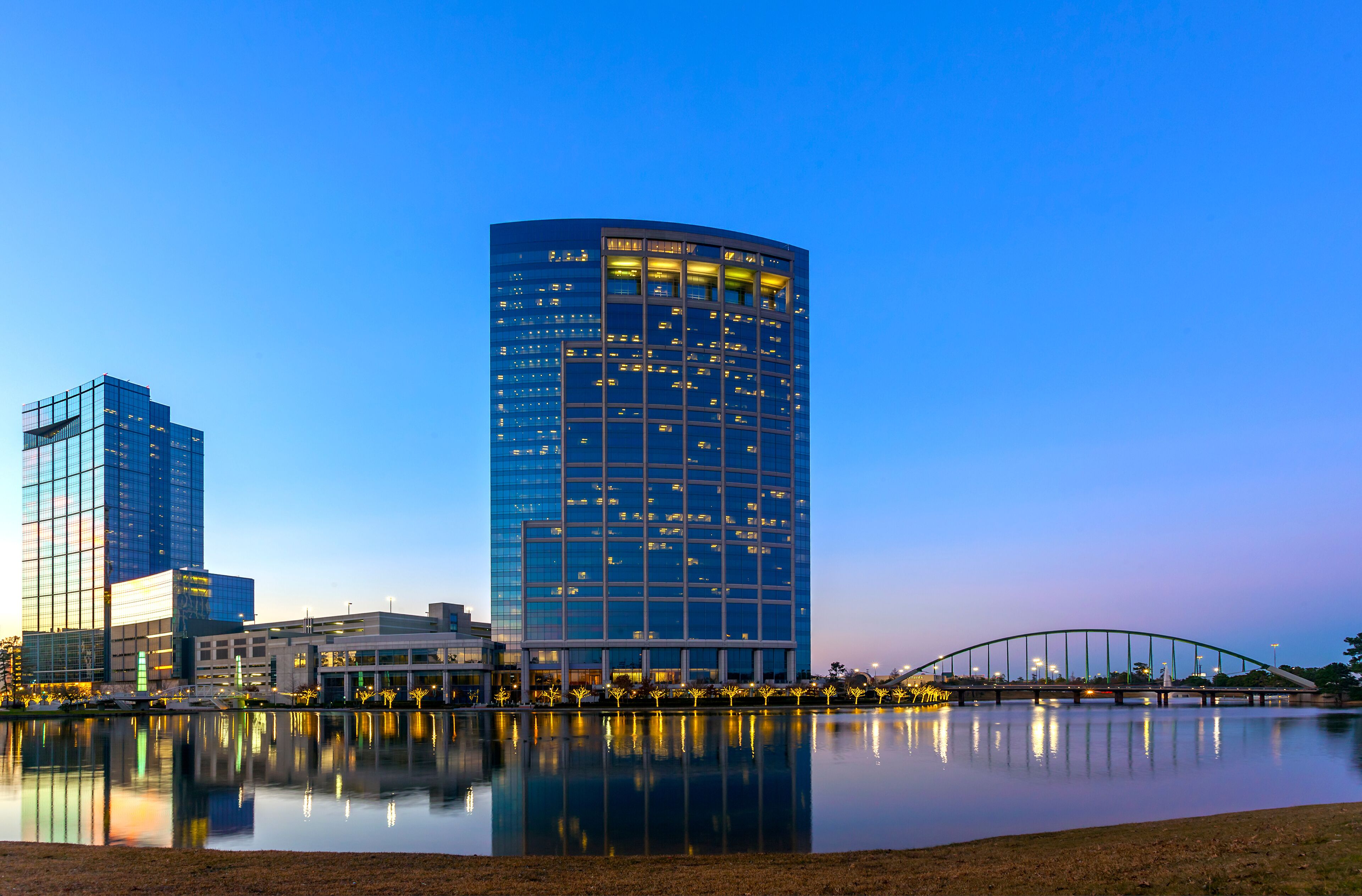 The Woodlands Texas at Sunset