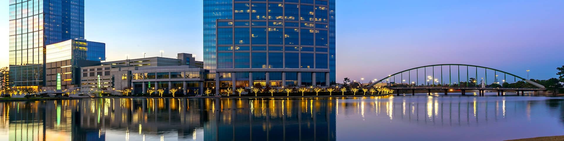 The Woodlands Texas at Sunset