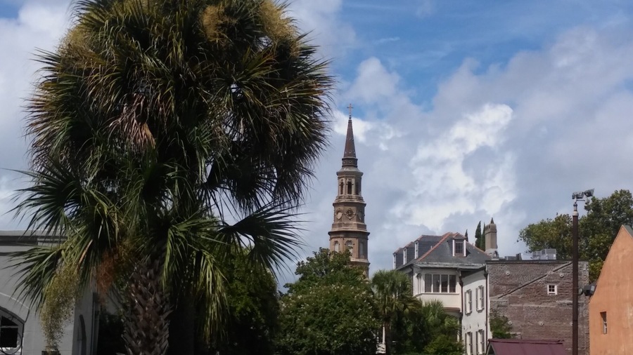 Church steeple.