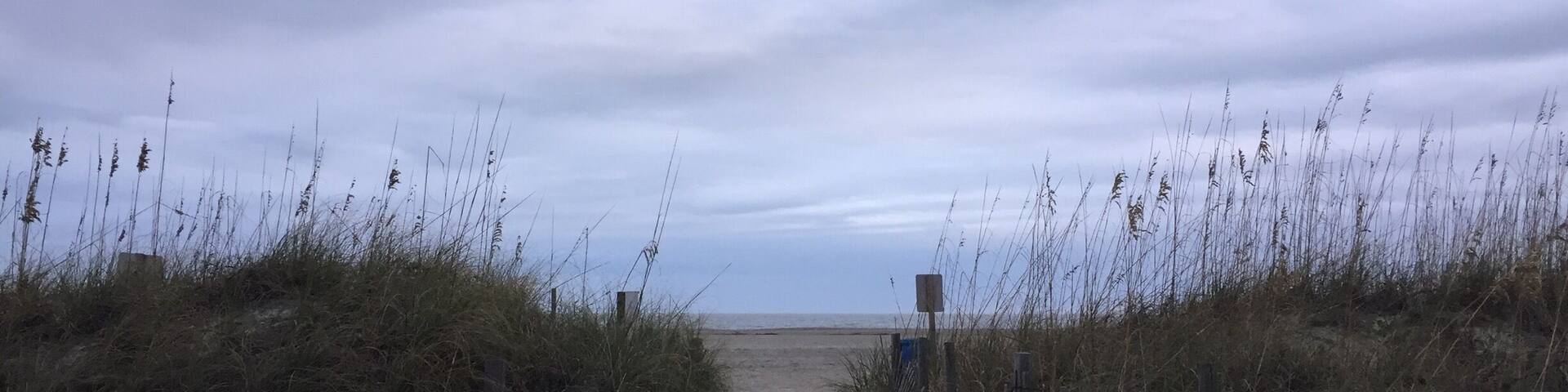 Stormy day. Tybee island is a relaxed and quiet community. It's about twenty minutes outside of Savannah. #beachbound