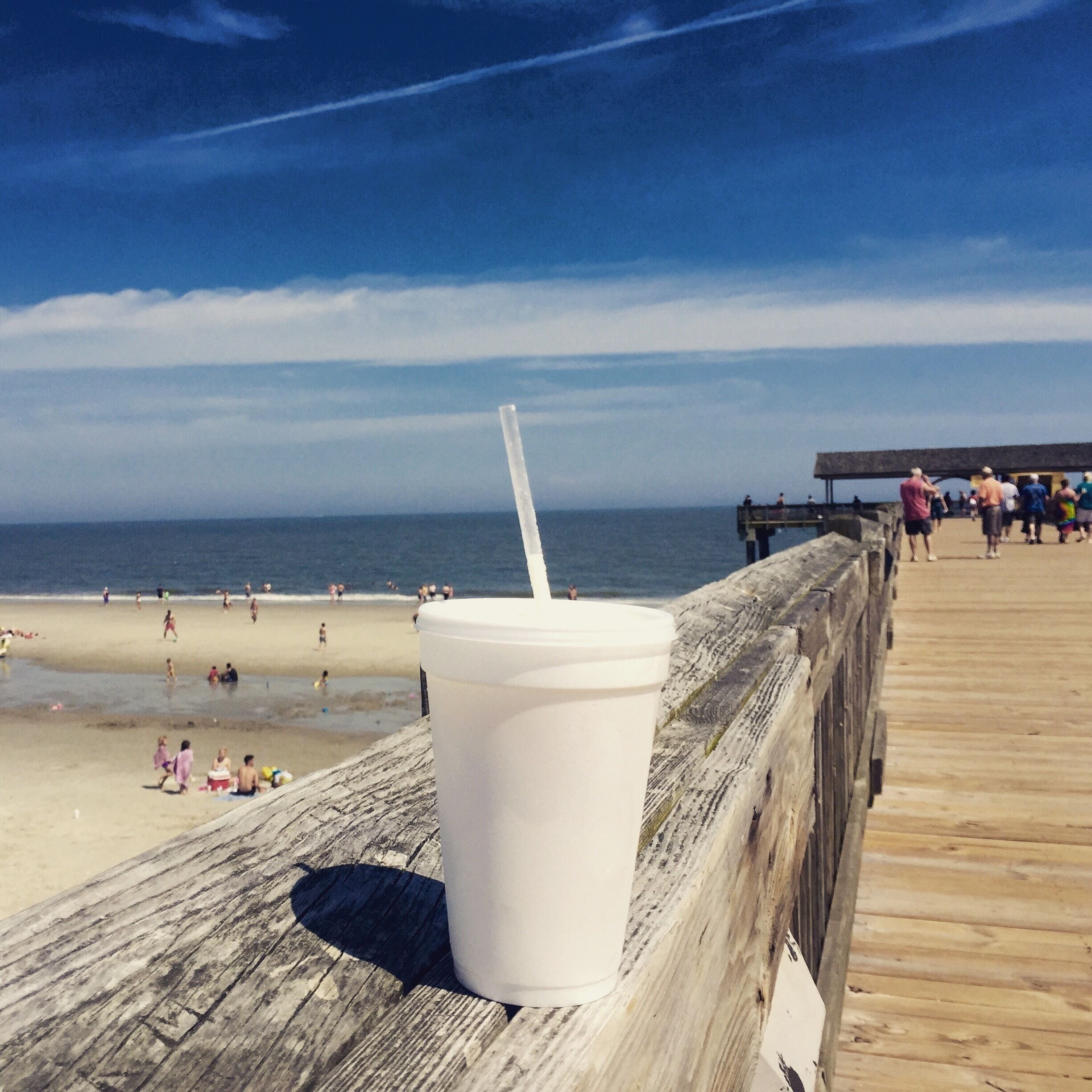 Get an adult beverage at the pier ;)