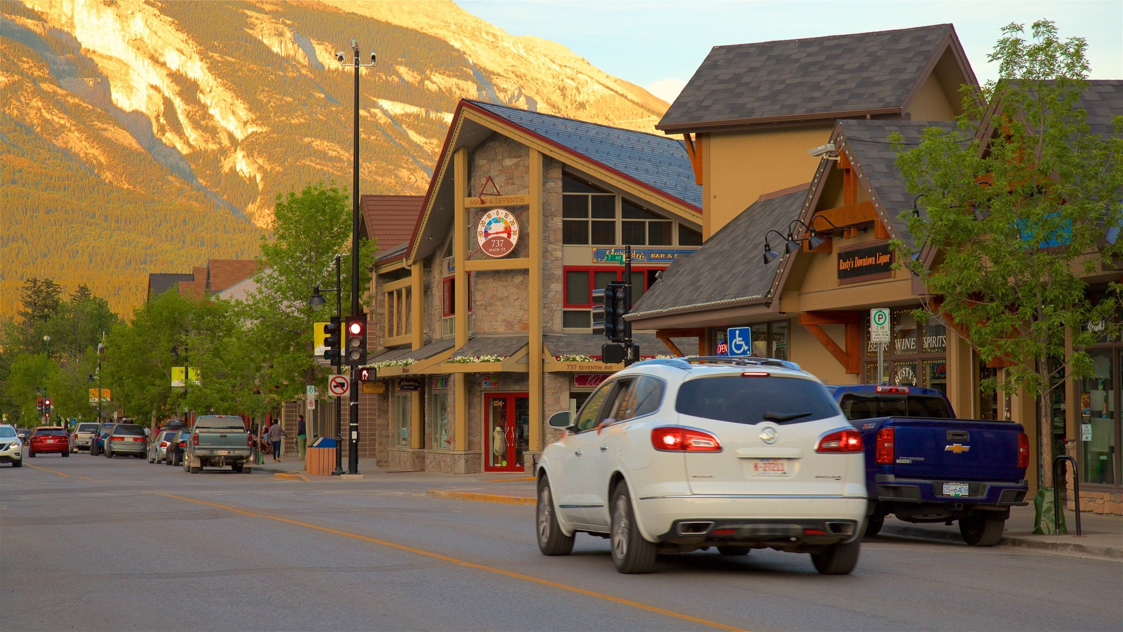 Canmore featuring a small town or village